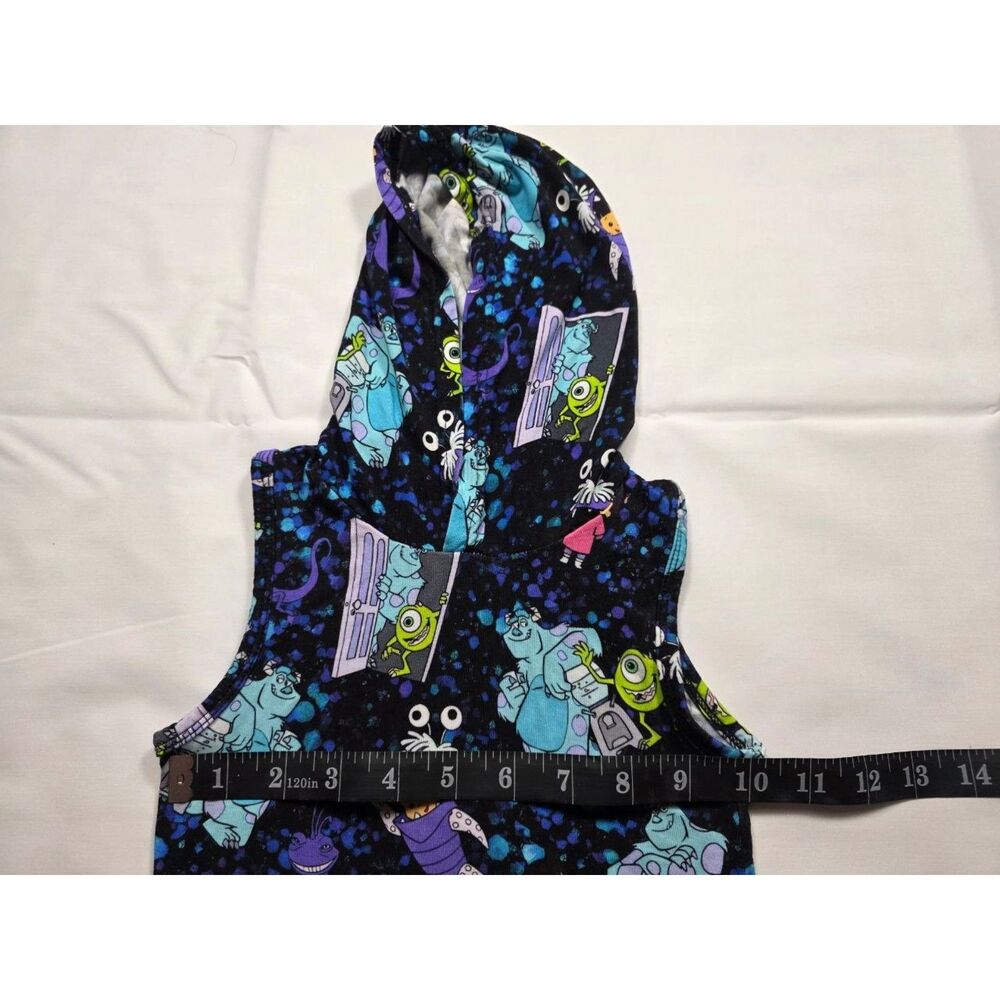 Little Glow Kids 18-24M Bamboo Hooded Pajama Shorts Set Monster Print - Picture 7 of 9